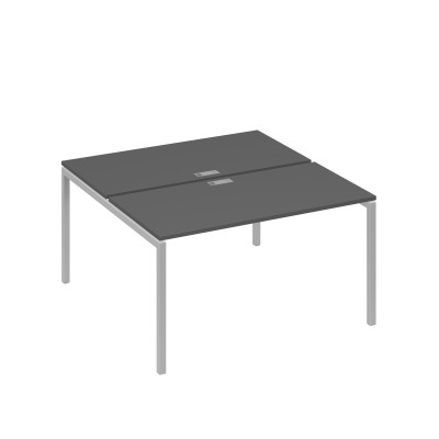 Рабочая станция опоры DUE 2х140 антрацит премиум / металлокаркас серый А4 С2 174 АР