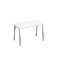 Стол письменный на металлокаркасе TRE белый премиум / металлокаркас серый А4 С3 013 БП