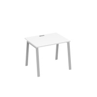 Стол письменный на металлокаркасе TRE белый премиум / металлокаркас серый А4 С3 022 БП