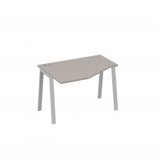Стол на металлокаркасе TRE эргономичный левый "Техно" мокко премиум / металлокаркас серый А4 С3 051 МП