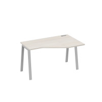 Стол эргономичный правый "Техно" на металлокаркасе TRE дуб / металлокаркас серый А4 С3 054 ДШ