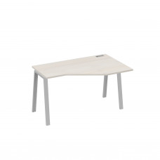 Стол эргономичный правый "Техно" на металлокаркасе TRE дуб / металлокаркас серый А4 С3 054 ДШ