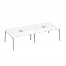 Рабочая станция на металлокаркасе TRE (4х160) белый премиум / металлокаркас серый А4 С3 175-2 БП