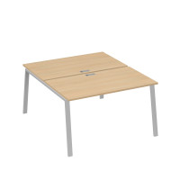 Рабочая станция каркас TRE 2х140 офисная натуральный дуб / металлокаркас серый А4 С3 177 НД