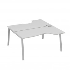 Рабочая станция опоры TRE (2х160) столы Классика серый / металлокаркас серый А4 С3 185 СЕ
