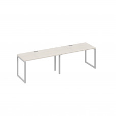 Станция 2х140 рабочая на металлокаркасе QUATTRO дуб / металлокаркас серый А4 С4 014-2 ДШ