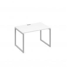 Стол письменный на металлокаркасе QUATTRO белый премиум / металлокаркас серый А4 С4 023 БП