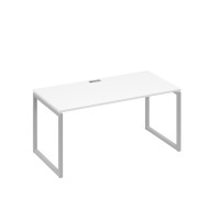 Стол письменный на металлокаркасе QUATTRO белый премиум / металлокаркас серый А4 С4 025 БП