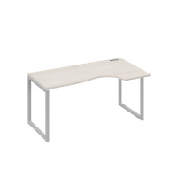 Стол эргономичный правый "Классика" на металлокаркасе QUATTRO дуб / металлокаркас серый А4 С4 046 ДШ