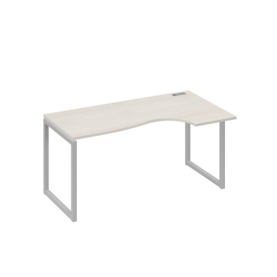 Стол эргономичный правый "Классика" на металлокаркасе QUATTRO дуб / металлокаркас серый А4 С4 046 ДШ