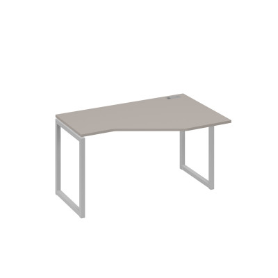 Стол правый "Техно" эргономичный металлокаркас QUATTRO мокко премиум / металлокаркас серый А4 С4 054 МП