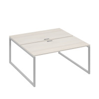 Станция (2х160) рабочая на каркасе QUATTRO дуб / металлокаркас серый А4 С4 178 ДШ