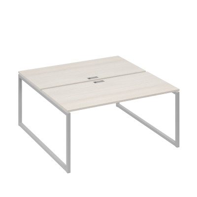 Станция (2х160) рабочая на каркасе QUATTRO дуб / металлокаркас серый А4 С4 178 ДШ