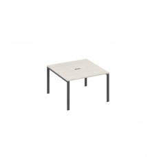 Стол 120 на металлокаркасе UNO в переговорную дуб / металлокаркас антрацит А4 А1 131 ДШ