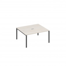 Стол 160 на каркасе UNO для переговоров дуб / металлокаркас антрацит А4 А1 136 ДШ