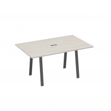 Стол 160 в переговорную металлокаркас TRE дуб / металлокаркас антрацит А4 А3 121 ДШ