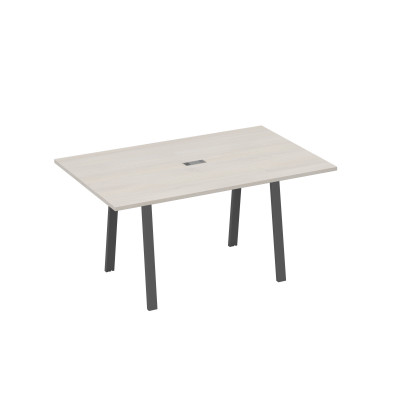 Стол 160 в переговорную металлокаркас TRE дуб / металлокаркас антрацит А4 А3 121 ДШ