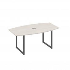 Стол для переговоров 180 на каркасе QUATTRO дуб / металлокаркас антрацит А4 А4 112 ДШ
