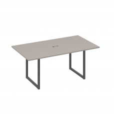 Стол 180 с опорами QUATTRO переговорный мокко премиум / металлокаркас антрацит А4 А4 122 МП