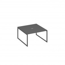 Переговорный стол 140 на металлокаркасе QUATTRO антрацит премиум / металлокаркас антрацит А4 А4 135 АР