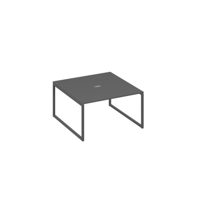 Переговорный стол 140 на металлокаркасе QUATTRO антрацит премиум / металлокаркас антрацит А4 А4 135 АР
