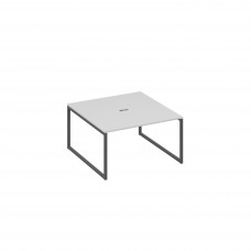 Переговорный стол 140 на металлокаркасе QUATTRO серый / металлокаркас антрацит А4 А4 135 СЕ