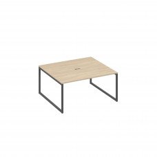 Стол переговорный 160 на каркасе QUATTRO дуб скандинавский / металлокаркас антрацит А4 А4 136 ДК