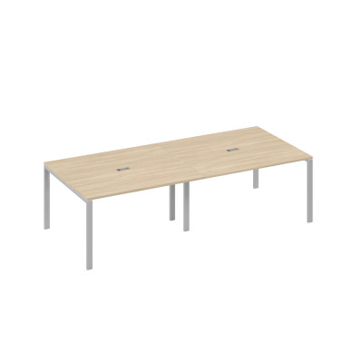 Стол переговорный 280 на каркасе UNO дуб скандинавский / металлокаркас серый А4 С1 132-2 ДК