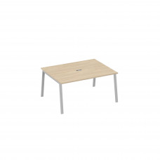 Стол 160 на металлокаркасе TRE для переговорной дуб скандинавский / металлокаркас серый А4 С3 133 ДК