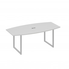 Стол переговорный 200 с металлокаркасом QUATTRO серый / металлокаркас серый А4 С4 113 СЕ