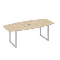 Переговорный стол 220 на каркасе QUATTRO дуб скандинавский / металлокаркас серый А4 С4 114 ДК