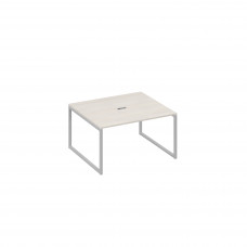 Стол 140 для переговоров каркас QUATTRO дуб / металлокаркас серый А4 С4 132 ДШ