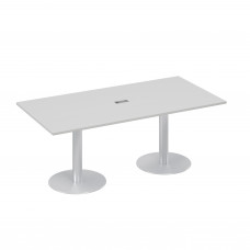 Стол 200 переговорный на колоннах серый А4 ХР 123 СЕ