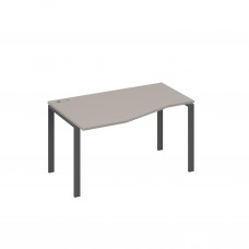 Стол левый "Техно" на металлокаркасе UNO эргономичный мокко премиум / металлокаркас антрацит А4 А1 063 МП