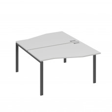 Рабочая станция каркас UNO столы (2х140) Техно серый / металлокаркас антрацит А4 А1 190 СЕ