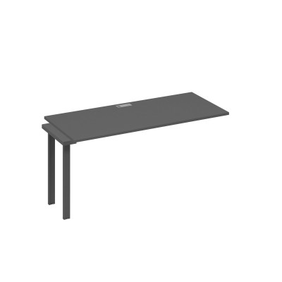 Секция 160 для рабочей станции на опорах UNO антрацит премиум / металлокаркас антрацит А4 А1 015-1 АР