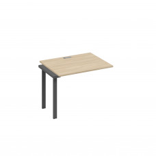 Секция 100 стола рабочей станции с каркасом UNO дуб скандинавский / металлокаркас антрацит А4 А1 022-1 ДК