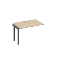 Секция 120 стола станции с опорами TRE дуб скандинавский / металлокаркас антрацит А4 А3 023-1 ДК