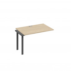 Секция 120 стола станции с опорами TRE дуб скандинавский / металлокаркас антрацит А4 А3 023-1 ДК