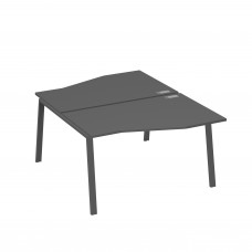 Рабочая станция столы Техно (2х140) каркас TRE антрацит премиум / металлокаркас антрацит А4 А3 190 АР