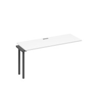 Секция стола рабочей станции опоры DUE белый премиум / металлокаркас антрацит А4 А2 005-1 БП