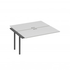 Секция рабочей станции на опорах DUE (2х140) серый / металлокаркас антрацит А4 А2 174-1 СЕ