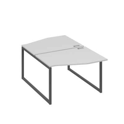 Рабочая станция каркас QUATTRO (2х120) столы Техно серый / металлокаркас антрацит А4 А4 189 СЕ