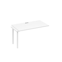 Секция рабочей станции 140 на каркасе QUATTRO белый премиум / металлокаркас белый А4 Б4 024-1 БП