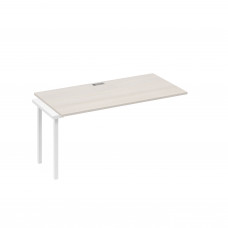 Секция рабочей станции 160 опоры QUATTRO дуб / металлокаркас белый А4 Б4 025-1 ДШ