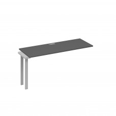 Секция стола 160 станции с опорами TRE антрацит премиум / металлокаркас серый А4 С3 005-1 АР