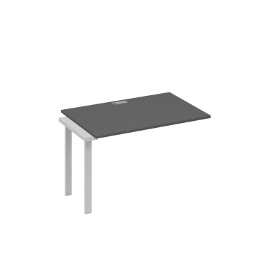 Секция 120 рабочей станции опоры UNO антрацит премиум / металлокаркас серый А4 С1 023-1 АР