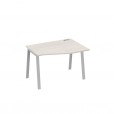 Стол правый "Техно" эргономичный на металлокаркасе TRE дуб / металлокаркас серый А4 С3 062 ДШ