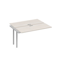 Секция рабочей станции на каркасе DUE (2х140) дуб / металлокаркас серый А4 С2 171-1 ДШ