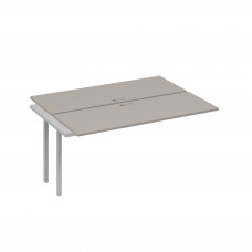 Секция рабочей станции на опорах DUE 2х160 мокко премиум / металлокаркас серый А4 С2 172-1 МП